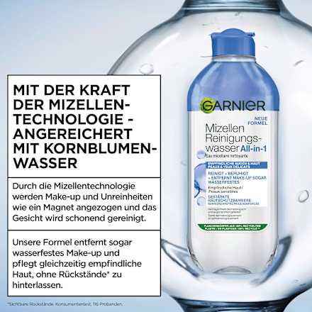 Mizellenwasser empfindliche Haut und Augen All in 1, 400 ml