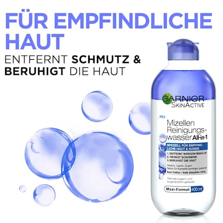 Micellair water voor de gevoelige huid en ogen Alles in 1, 400 ml