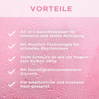 Micellair water voor de droge huid Alles in 1, 400 ml