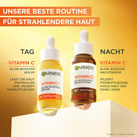 Night Serum Glow Booster met vitamine C en hyaluronzuur, 30 ml