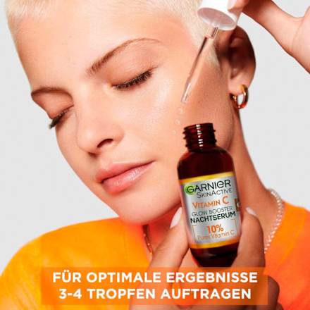 Night Serum Glow Booster met vitamine C en hyaluronzuur, 30 ml