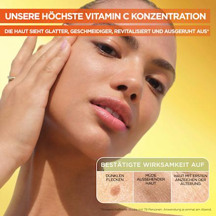 Nachtserum Glow Booster mit Vitamin C & Hyaluronsäure, 30 ml