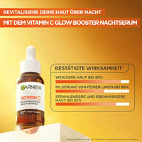 Nachtserum Glow Booster mit Vitamin C & Hyaluronsäure, 30 ml