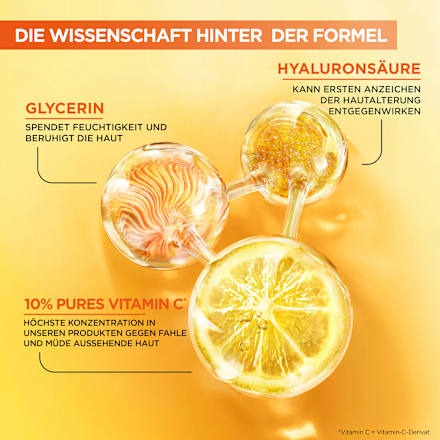 Nachtserum Glow Booster mit Vitamin C & Hyaluronsäure, 30 ml