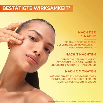 Nachtserum Glow Booster mit Vitamin C & Hyaluronsäure, 30 ml