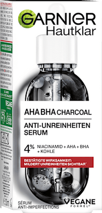 Serum Anti-Unreinheiten AHA + BHA Kohle, 30 ml Garnier Skin Active