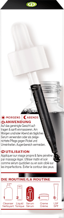 Serum Anti-Unreinheiten AHA + BHA Kohle, 30 ml Garnier Skin Active