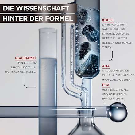 Serum Anti-Unreinheiten AHA + BHA Kohle, 30 ml Garnier Skin Active