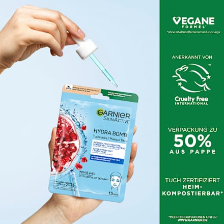 Hydra Bomb Granaatappel Sheetmasker, 28 g