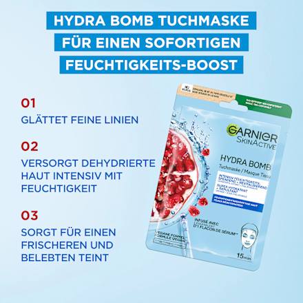 Hydra Bomb Granaatappel Sheetmasker, 28 g