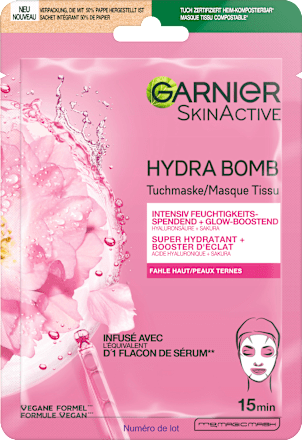 Hydra Bomb Sakura Glow-Boosting sheetmasker, 28 g