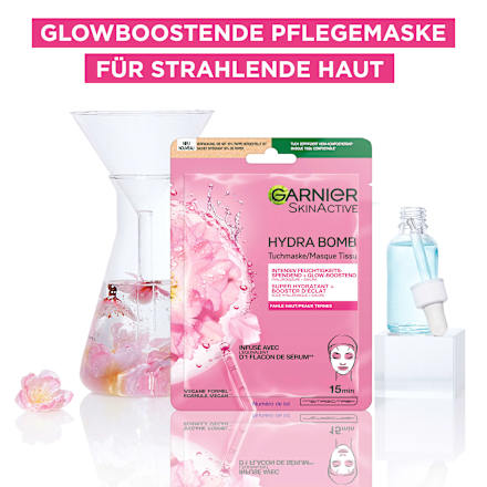 Hydra Bomb Sakura Glow-Boosting sheetmasker, 28 g