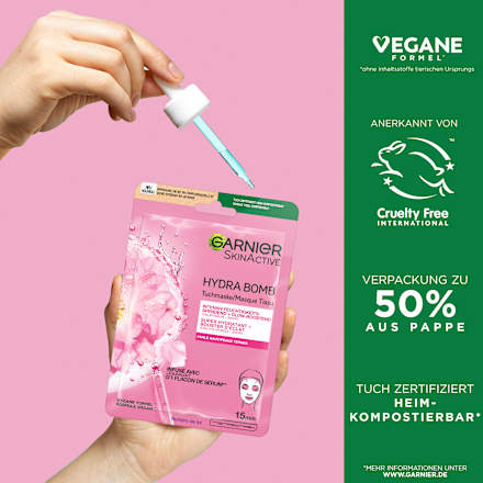 Hydra Bomb Sakura Glow-Boosting sheetmasker, 28 g