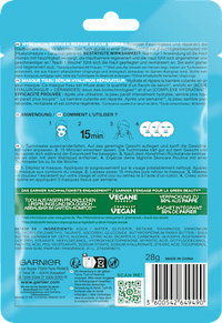 Tuchmaske Serum Hyaluron Barrier Repair, 28 g Garnier Skin Active