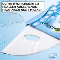 GARNIER Tuchmaske Hyaluron Ultra Moisture Hydrogel, 25 g