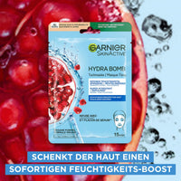 GARNIER Tuchmaske Hydra Bomb Granatapfel 5 Stück, 140 g