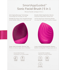 Sonic gezichtsborstel 5 in 1 magenta, 1 st