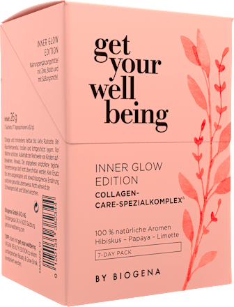 Kollagenpulver Inner Glow Sachets 7 St, 26 g get your well being BY BIOGENA