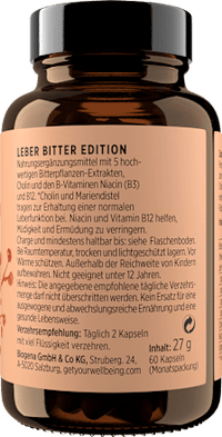 Leber Bitter Edition Kapseln 60 St, 27 g