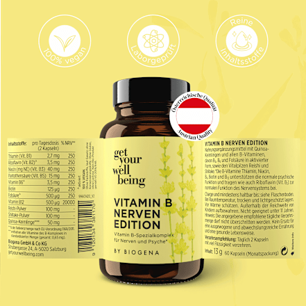 Vitamin B Nerven Edition Kapseln 60 St, 13 g