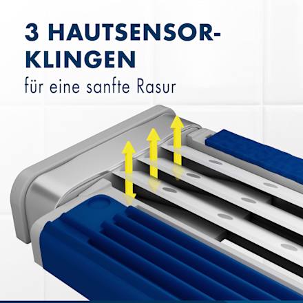 Wegwerpscheermesjes, Blue3 Smooth, 6 stuks