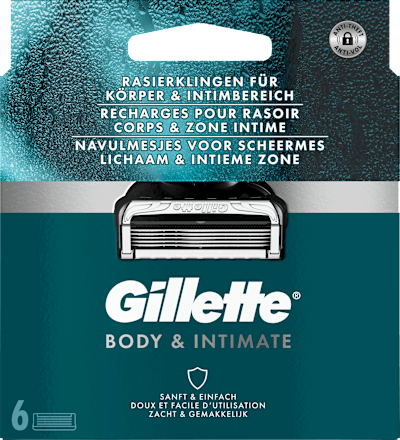 Rasierklingen, Intimate, 6 St Gillette INTIMATE