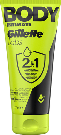 Gillette Rasier- & Reinigungscreme, Labs Body & Intimate, 177 ml