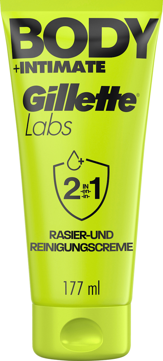 Gillette Rasier- & Reinigungscreme, Labs Body & Intimate, 177 ml