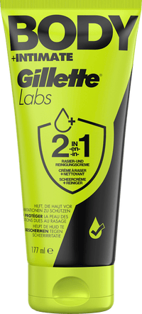 Gillette Rasier- & Reinigungscreme, Labs Body & Intimate, 177 ml