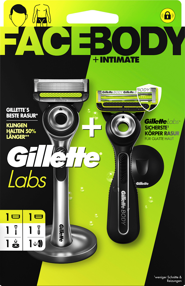 Gillette Rasierer Set, Labs Face & Body Intimate Duo, 1 St
