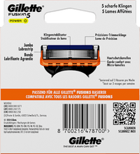 Scheermesjes, Fusion5 Power, 8 stuks