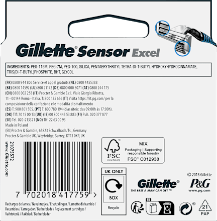 Rasierklingen, Sensor Excel, 10 St