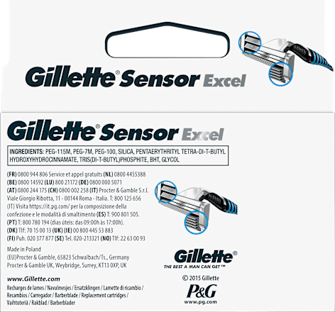 Rasierklingen, Sensor Excel, 20 St