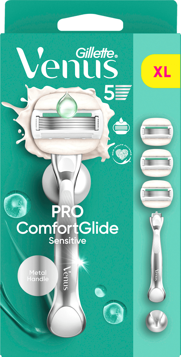 Gillette Venus Rasierer, Pro Comfortglide Sensitive Vorteilspack, 1 St