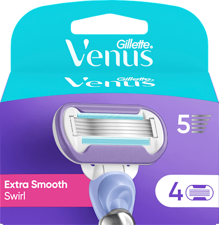 Scheermesjes, Extra Smooth Swirl, 4 stuks