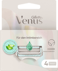Rasierklingen für den Intimbereich, Aloe Vera, 4 St Gillette Venus