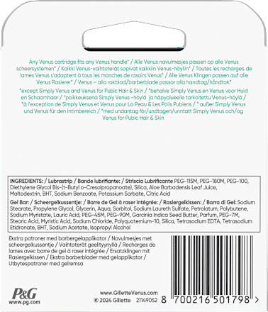 Scheermesjes, Pro Comfortglide Sensitive, 6 stuks