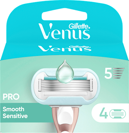 Scheermesjes, Pro Smooth Sensitive, 4 stuks