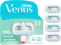 Scheermesjes, Pro Smooth Sensitive, 4 stuks