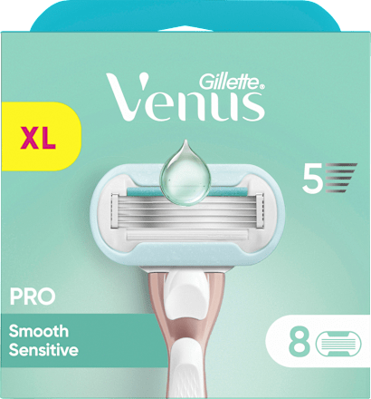 Scheermesjes, Pro Smooth Sensitive, 8 stuks