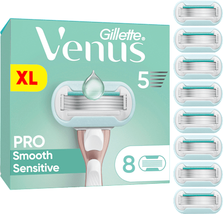 Scheermesjes, Pro Smooth Sensitive, 8 stuks