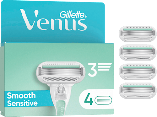 Rasierklingen, Smooth Sensitive, 4 St Gillette Venus