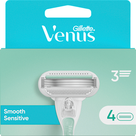 Rasierklingen, Smooth Sensitive, 4 St Gillette Venus