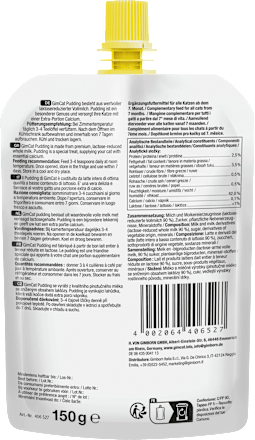 Voedingssupplement voor katten, pudding met calcium, 150 g