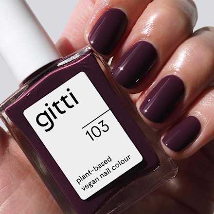 Nagellack Plant Based 103 Aubergine, 15 ml