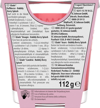 Duftkerze im Glas Bubbly Berry Splash 112 g, 1 St glade