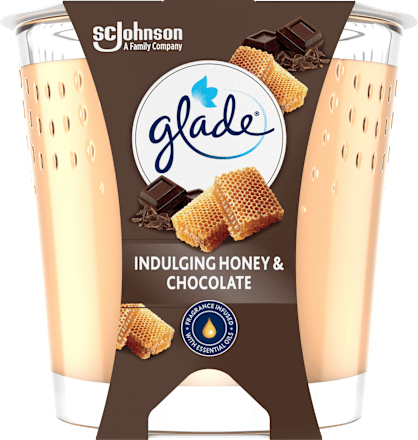 Duftkerze im Glas Indulging Honey & Chocolate 112 g, 1 St glade