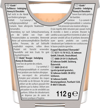 Duftkerze im Glas Indulging Honey & Chocolate 112 g, 1 St glade