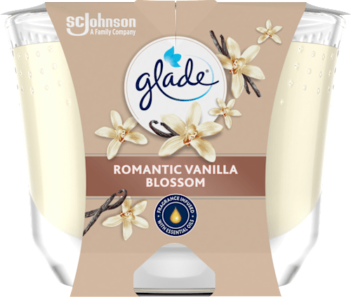 Duftkerze im Glas Romantic Vanilla Blossom 204 g, 1 St glade