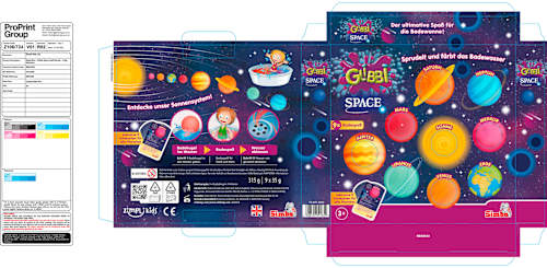 Kinder Badezusatz Glibbi Space Set 9tlg, 1 St